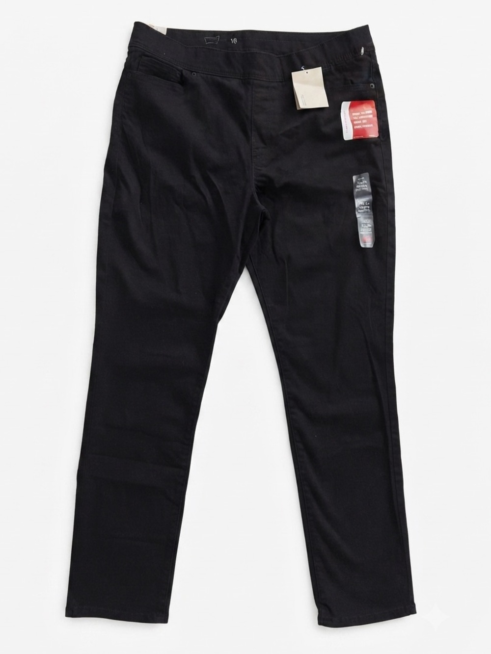 Levi's Tummy Slimming Black Pull-On Legging Jeans Size 16 / 33 NWT
